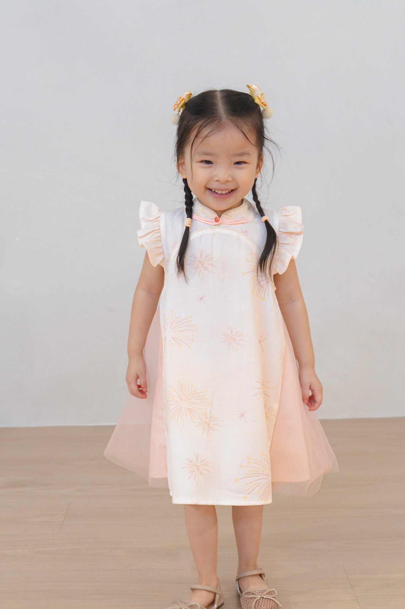 Golden Dawn Girl Tulle Qipao Dress – dressedingabe