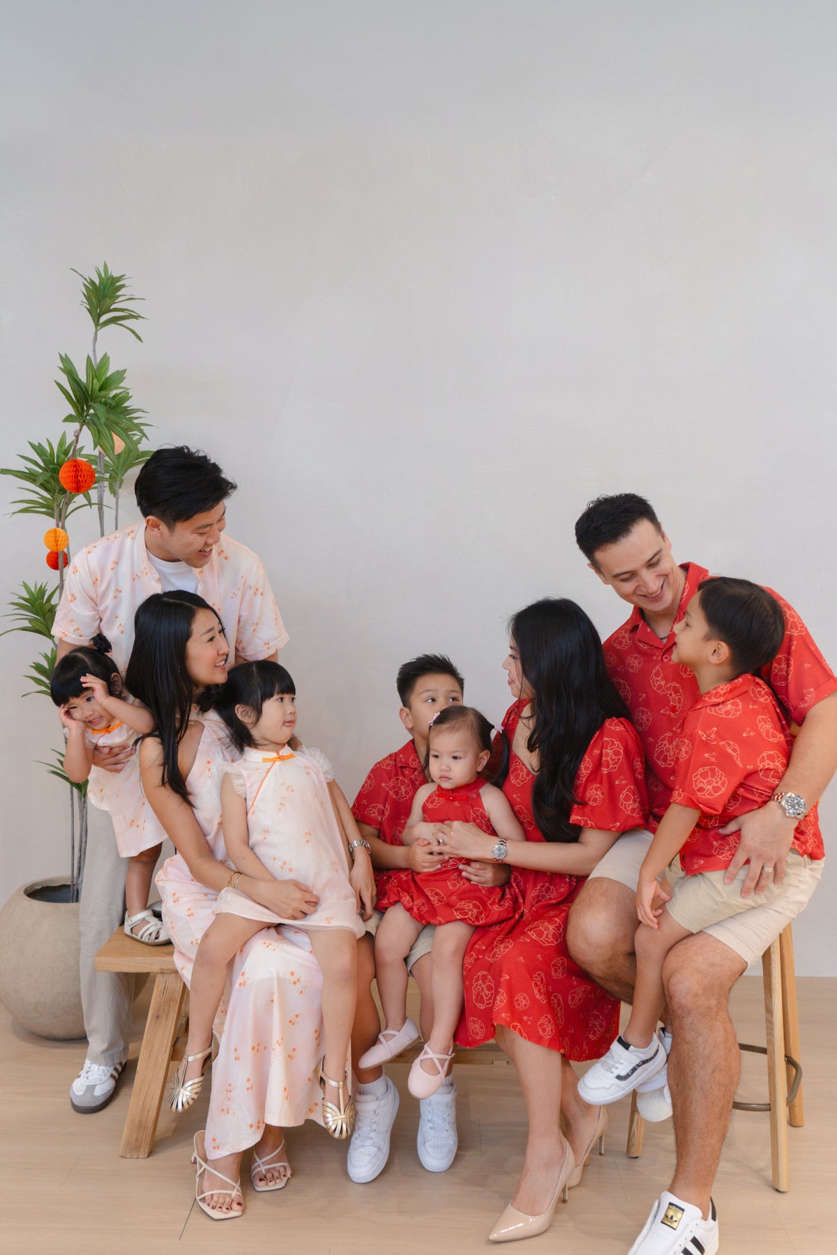 Families in CNY outfit