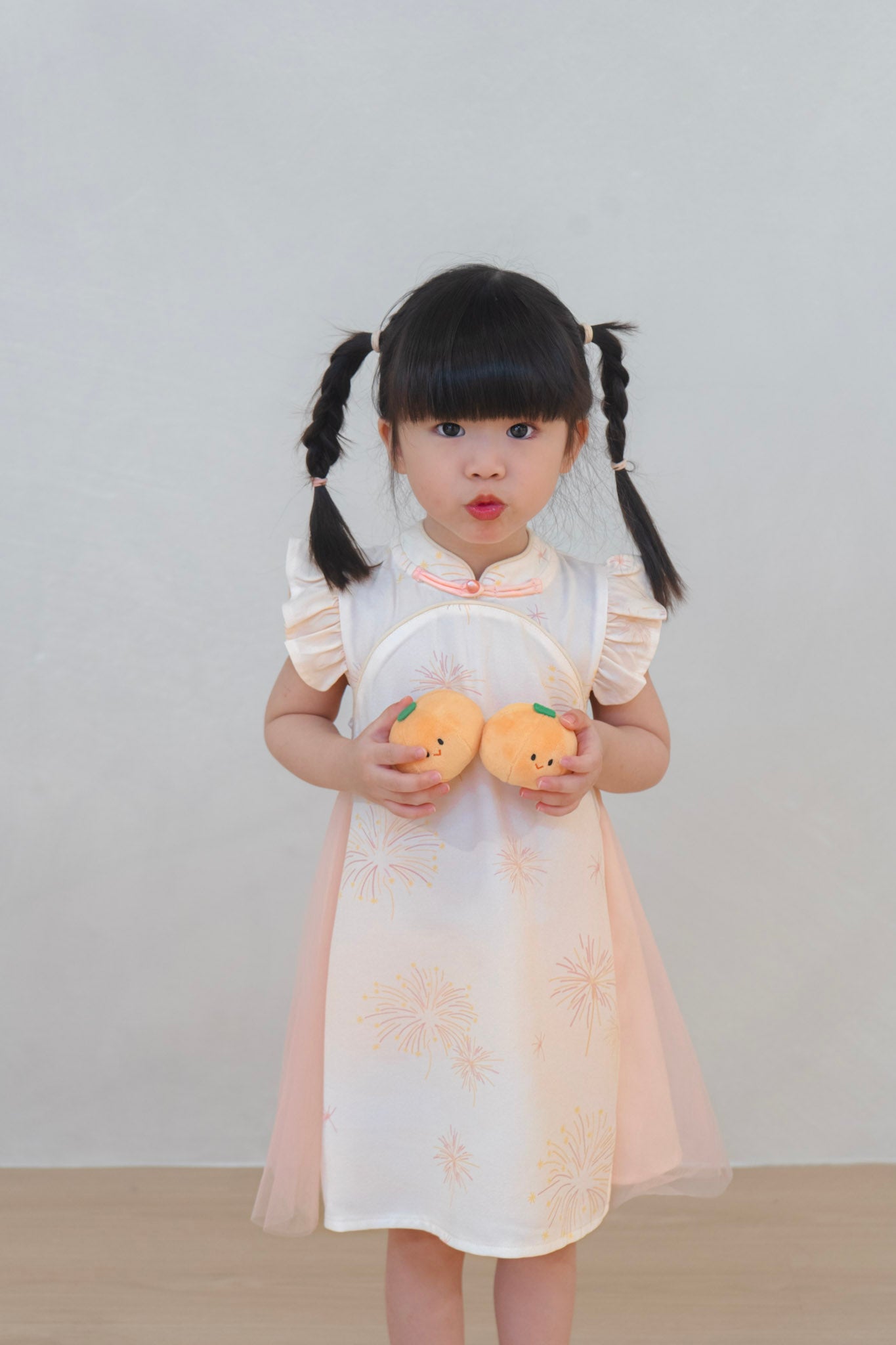Golden Dawn Girl Tulle Qipao Dress  dressedingabe
