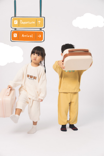 Holiday Traveller Waffle Sweater Set Dino