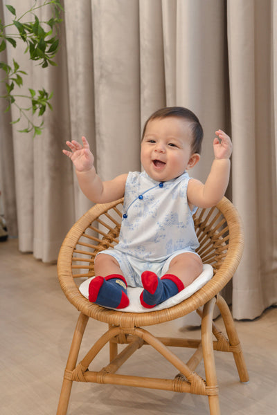 Gentle Harmony Baby Classic Mandarin Baby Cheongsam Playsuit