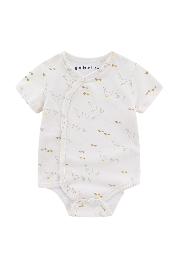 Organic Soft Kimono Bodysuit Three Little Ducks