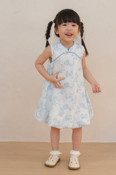 Gentle Harmony Girl Bubble Qipao Dress