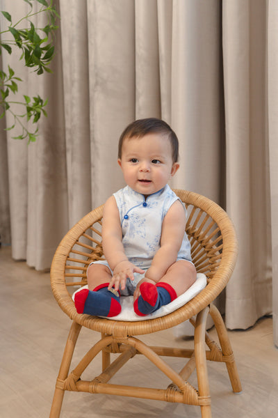 Gentle Harmony Baby Classic Mandarin Baby Cheongsam Playsuit