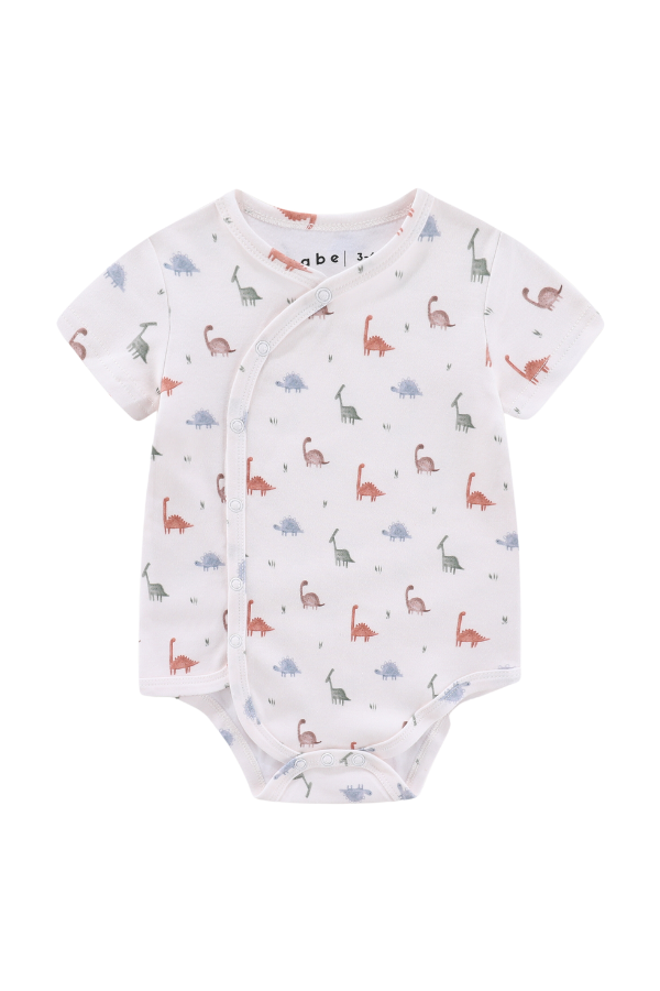 Organic Soft Kimono Bodysuit Dino in Colors