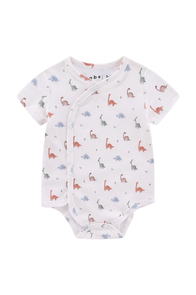 Organic Soft Kimono Bodysuit Dino in Colors