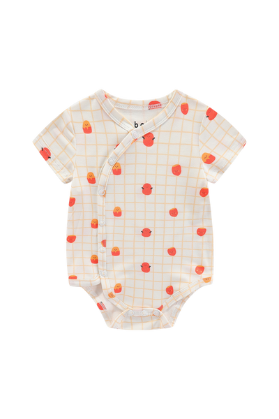 Organic Soft Kimono Bodysuit Sweet Potato