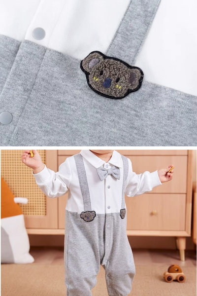 Organic Cotton Handsome Jumpsuit Panda
