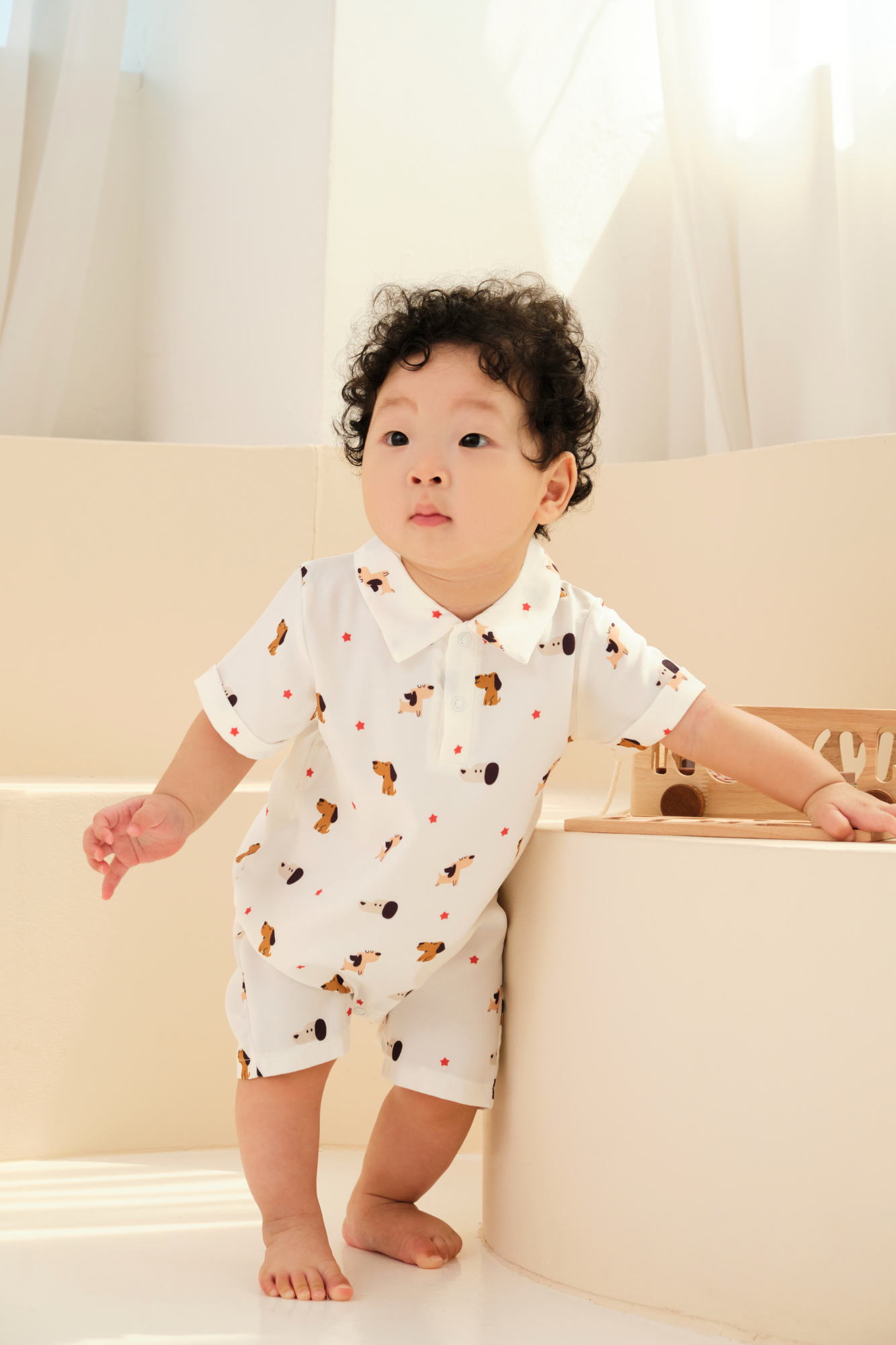Baby Shirt Romper Playwear Puppy