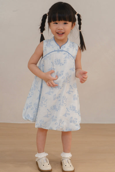 Gentle Harmony Girl Bubble Qipao Dress