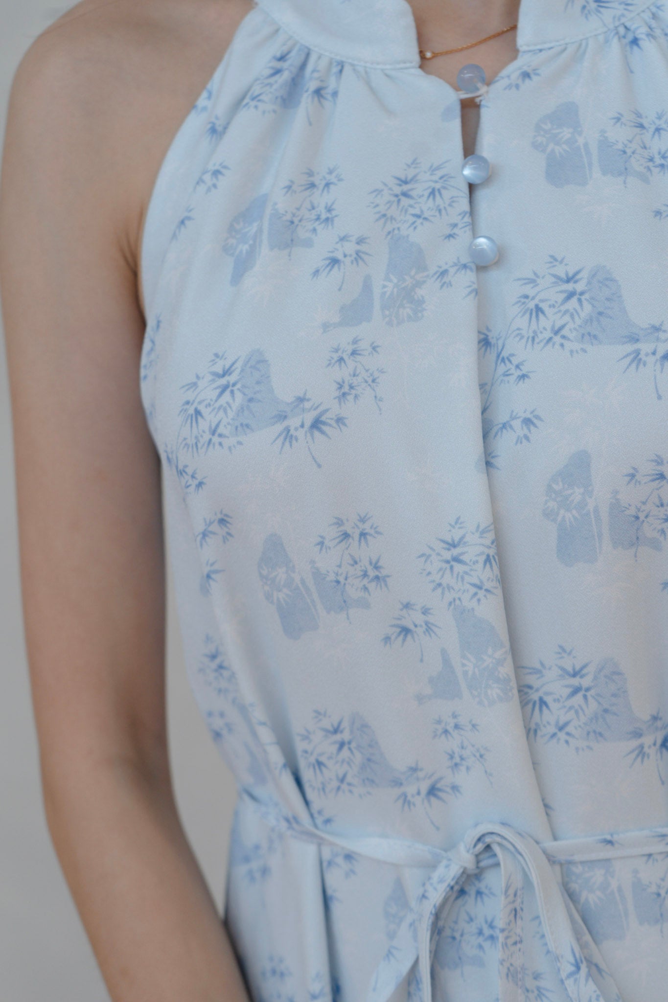 Gentle Harmony Ladies Halter Neck Midi Dress