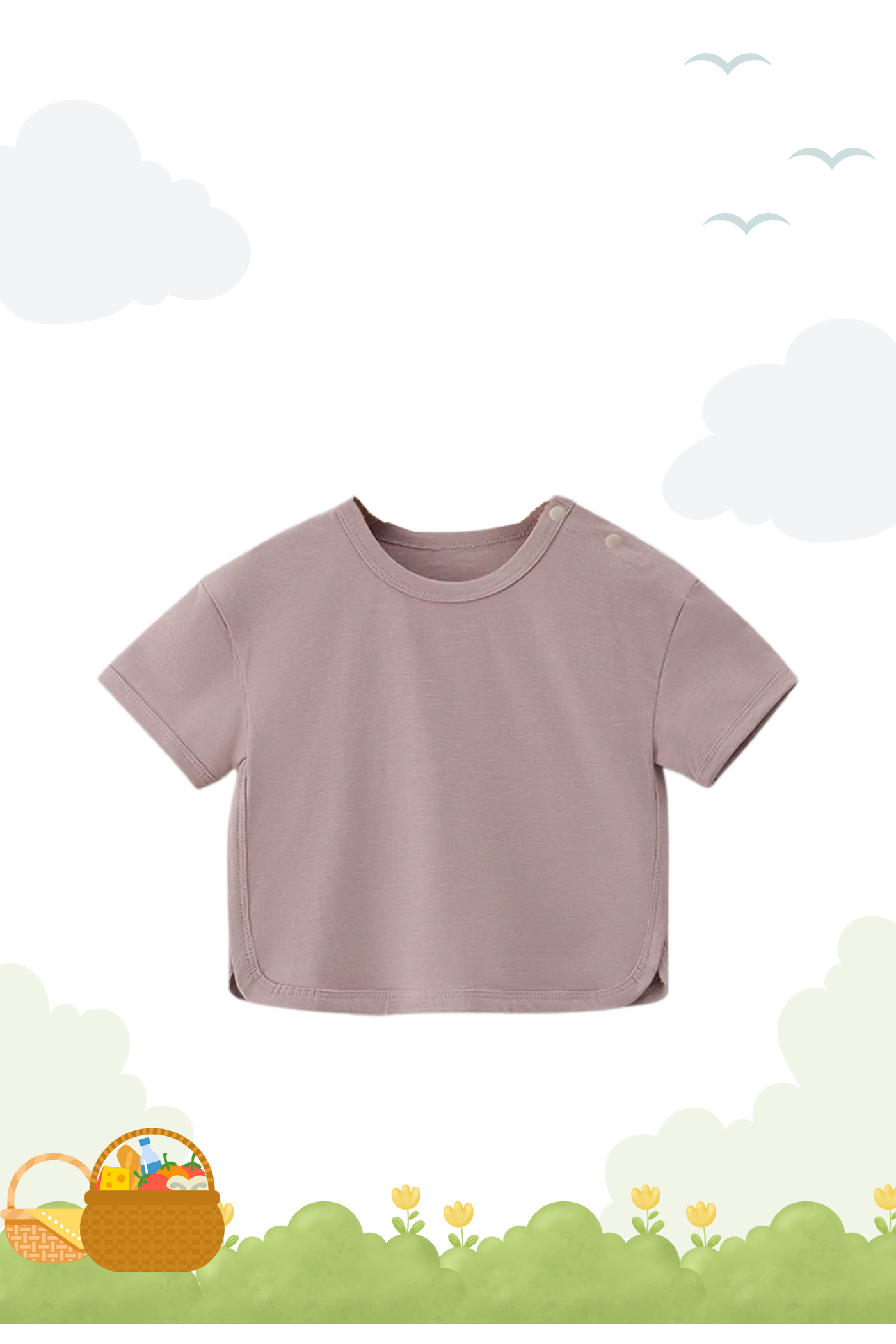 Summer'25 Curved Hem Relaxed Tee Yam