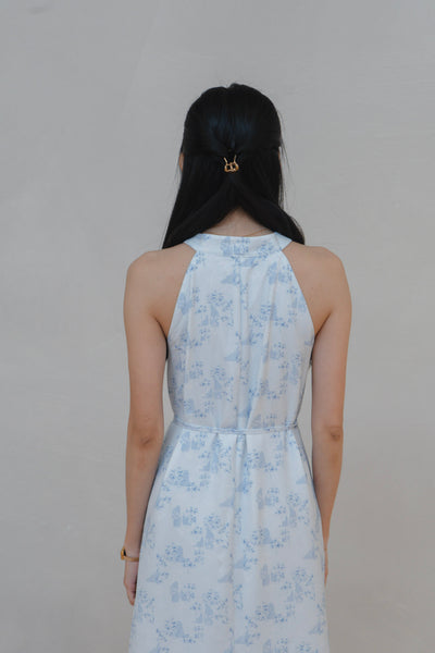 Gentle Harmony Ladies Halter Neck Midi Dress