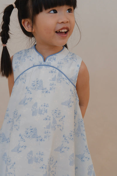Gentle Harmony Girl Bubble Qipao Dress