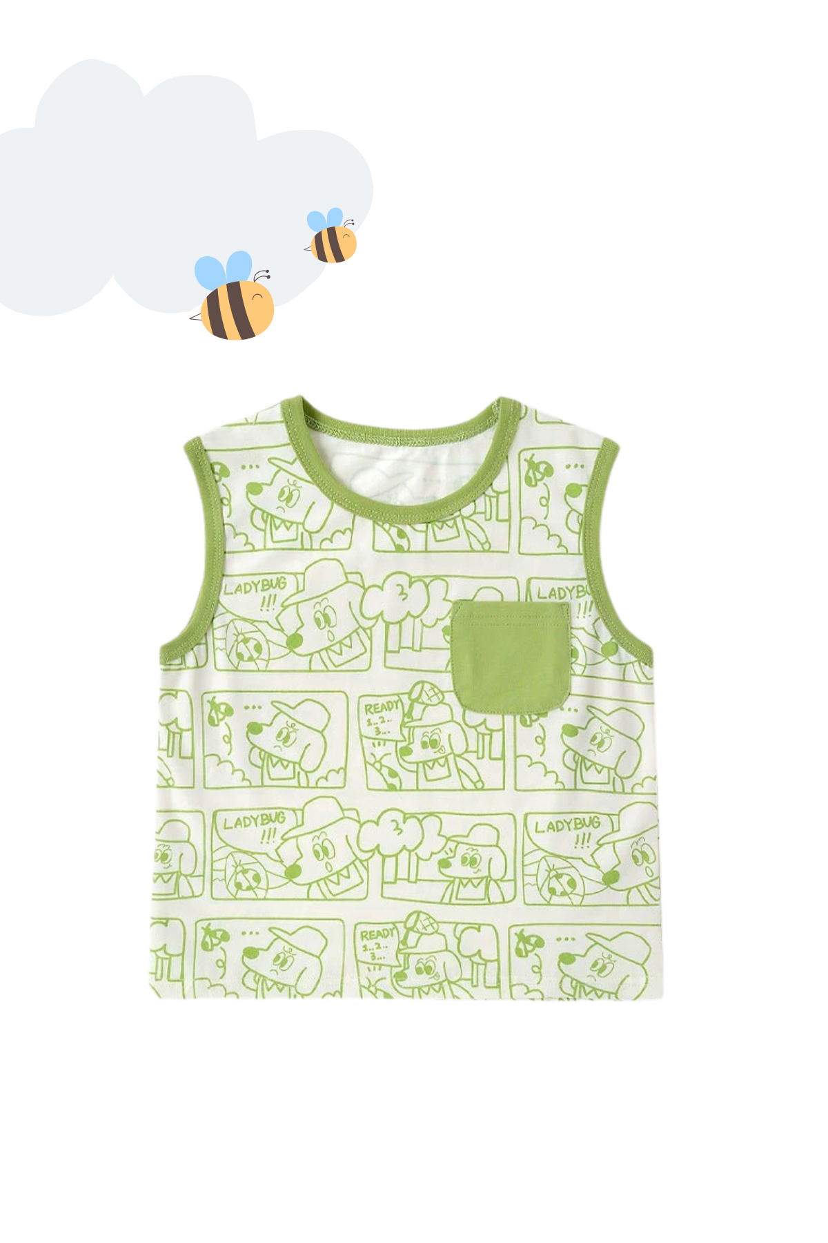 Summer Sleeveless Tank Top Lime Green