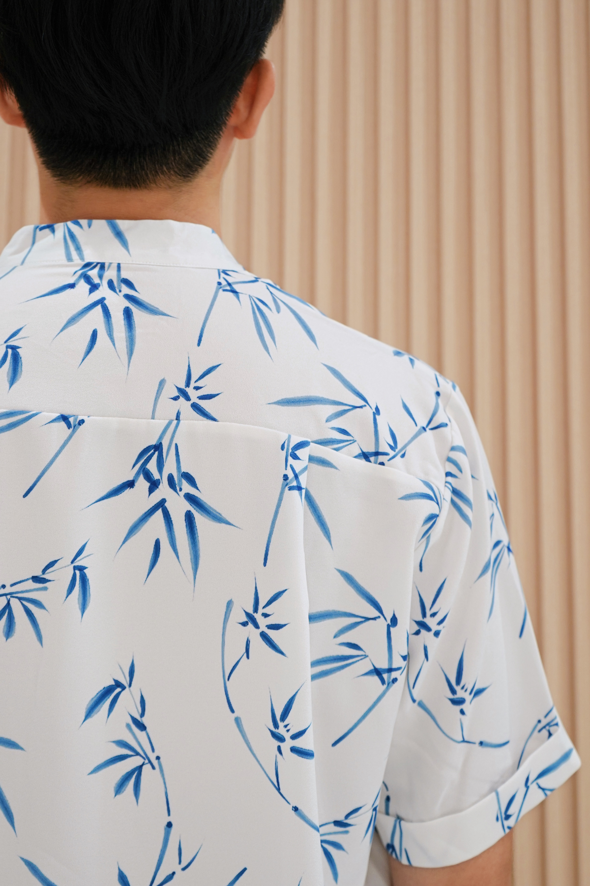 Prosperous Blessings Mens Mandarin Collar Shirt