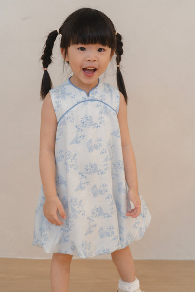 Gentle Harmony Girl Bubble Qipao Dress