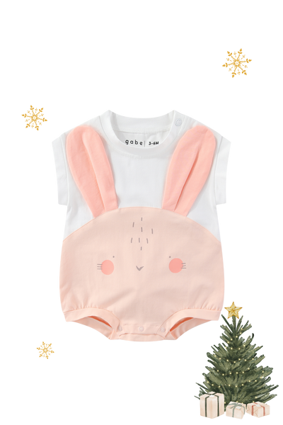 Christmas Baby Deluxe Gift Set - Bunny with Personalised Blanket