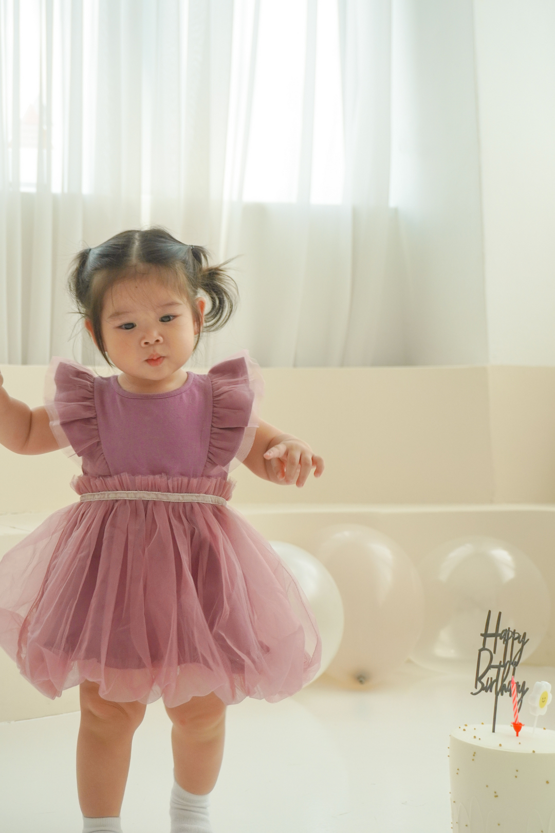 Baby Fairy Tulle Dress in Violet – dressedingabe