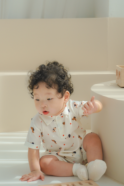 Baby Shirt Romper Playwear Puppy