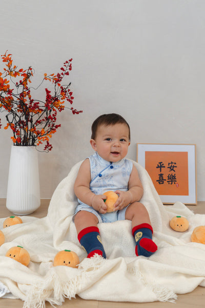 Gentle Harmony Baby Classic Mandarin Baby Cheongsam Playsuit