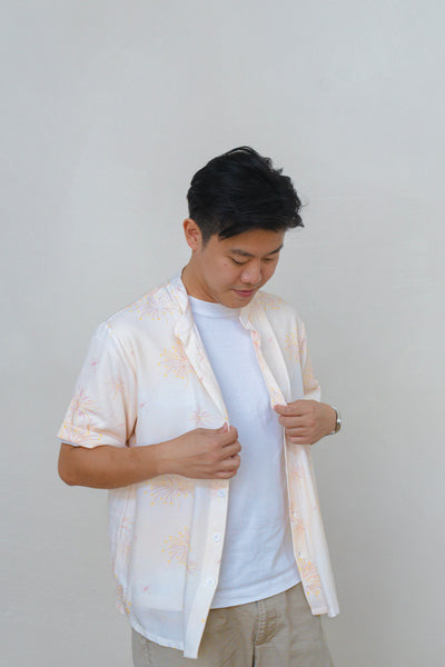 Golden Dawn Mens Mandarin Collar Shirt