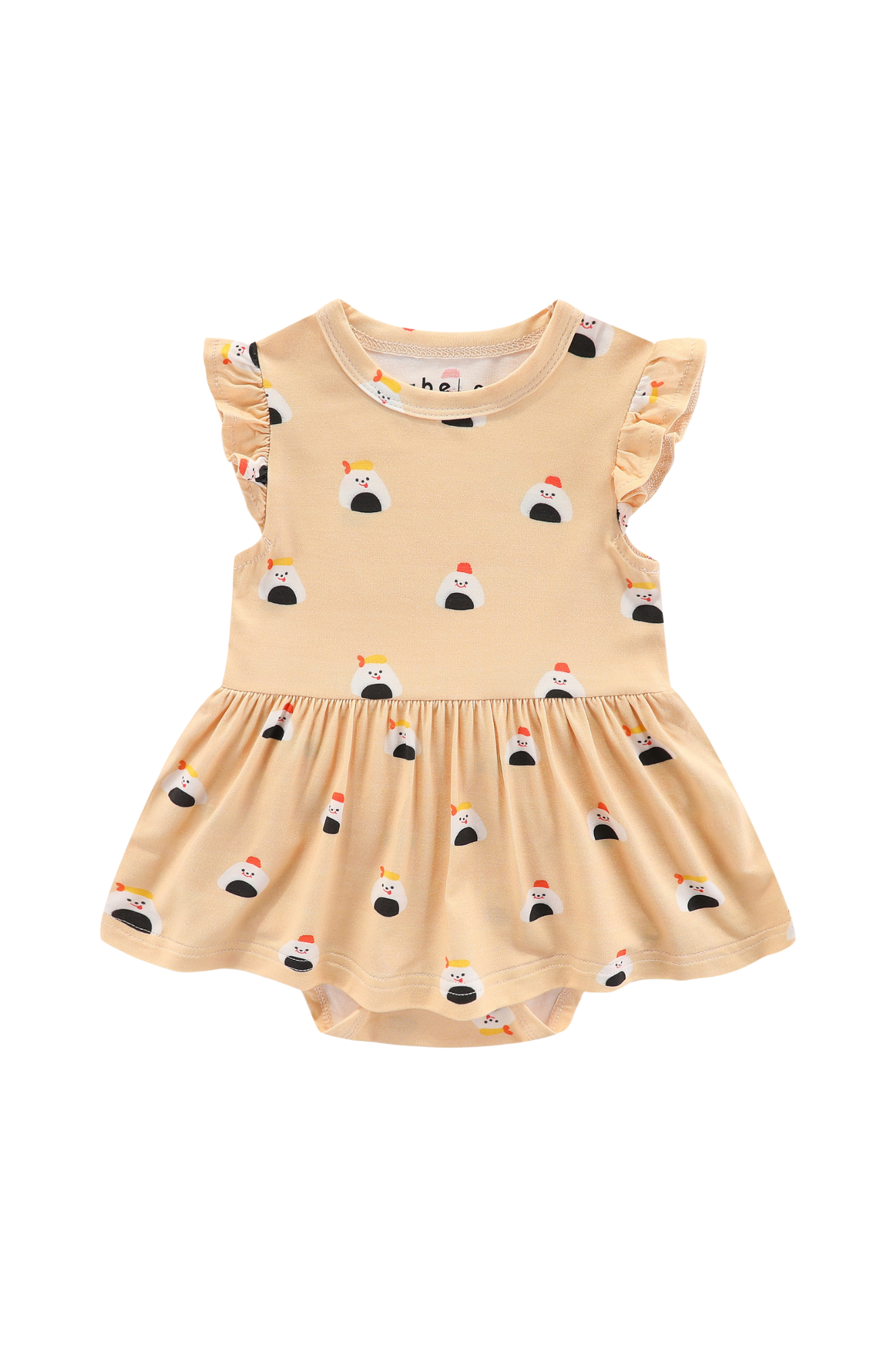 Organic Bamboo Peplum Dress Bodysuit Sushi