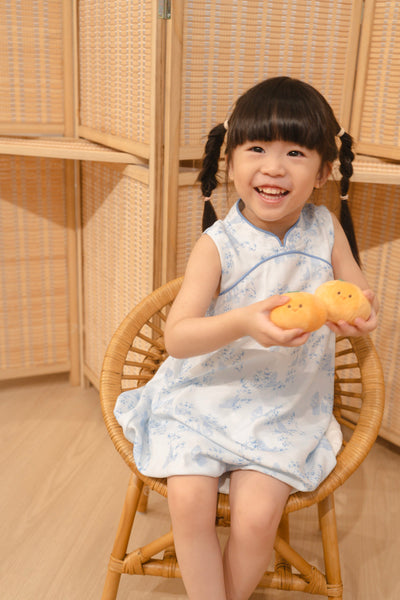 Gentle Harmony Girl Bubble Qipao Dress