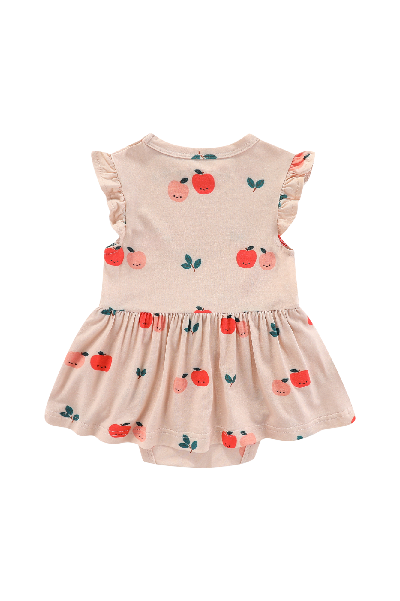 Organic Bamboo Peplum Dress Bodysuit Fruity
