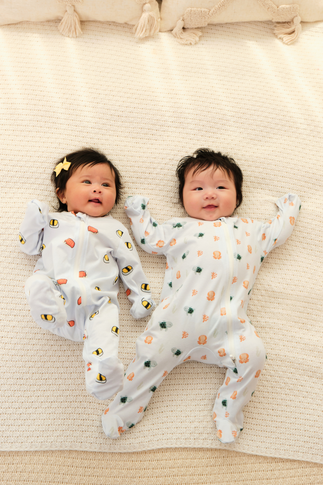 Soft Organic Cotton Sleepsuit Sushi