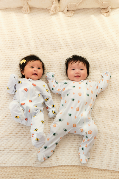 Soft Organic Cotton Sleepsuit Sushi