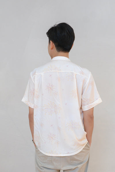 Golden Dawn Mens Mandarin Collar Shirt