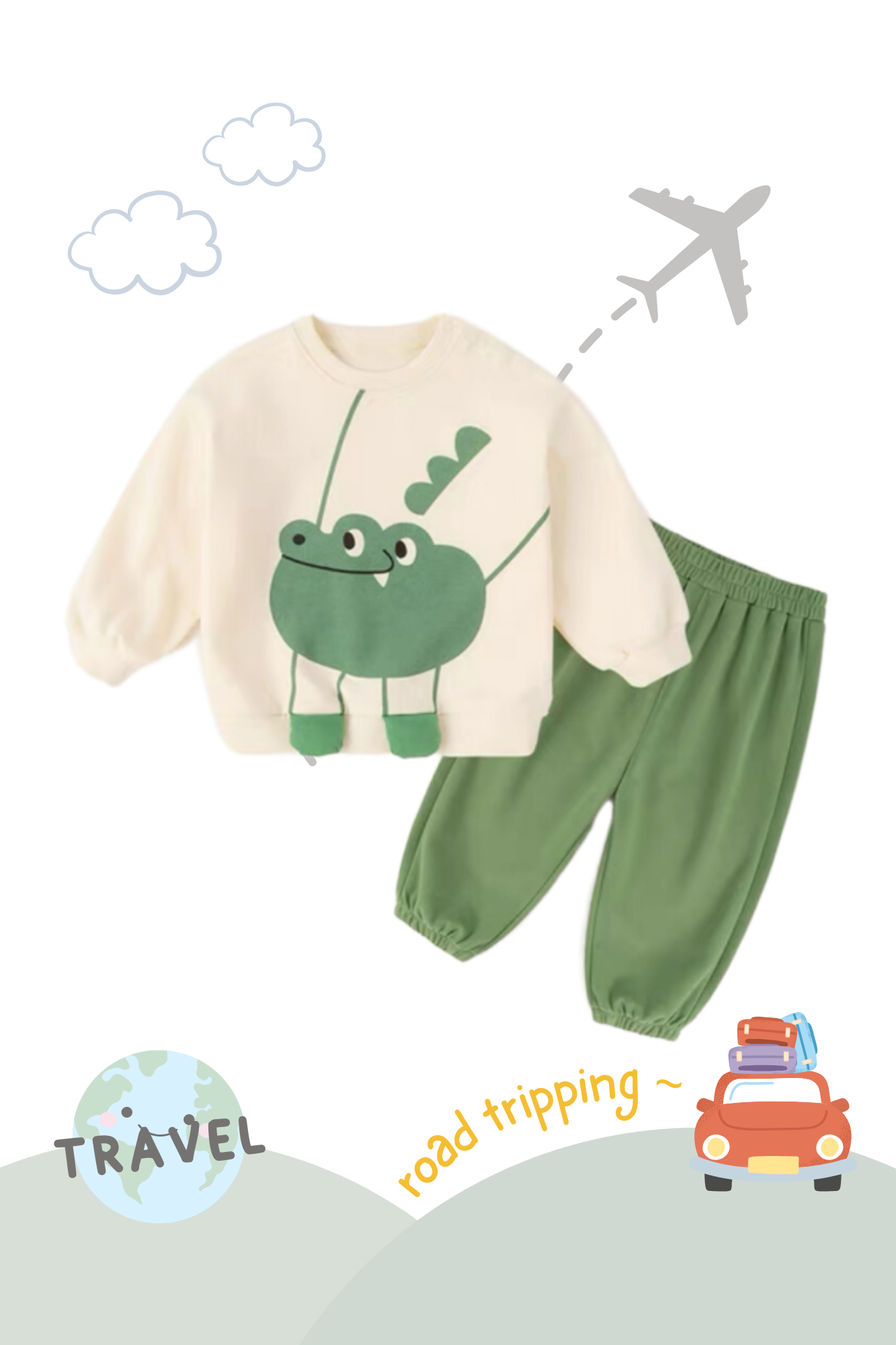 On Adventures Sweater & Pants Set Croc