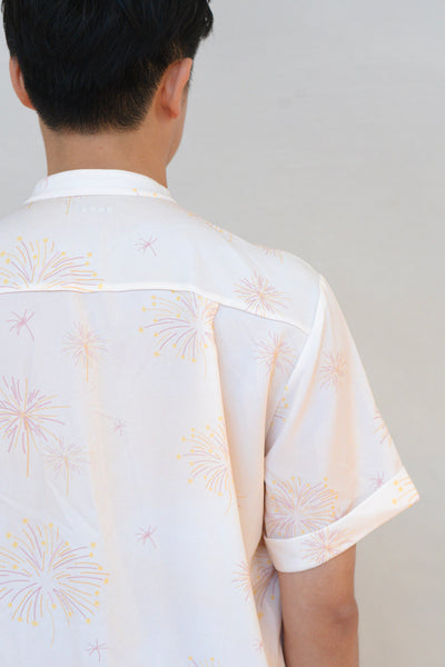 Golden Dawn Mens Mandarin Collar Shirt