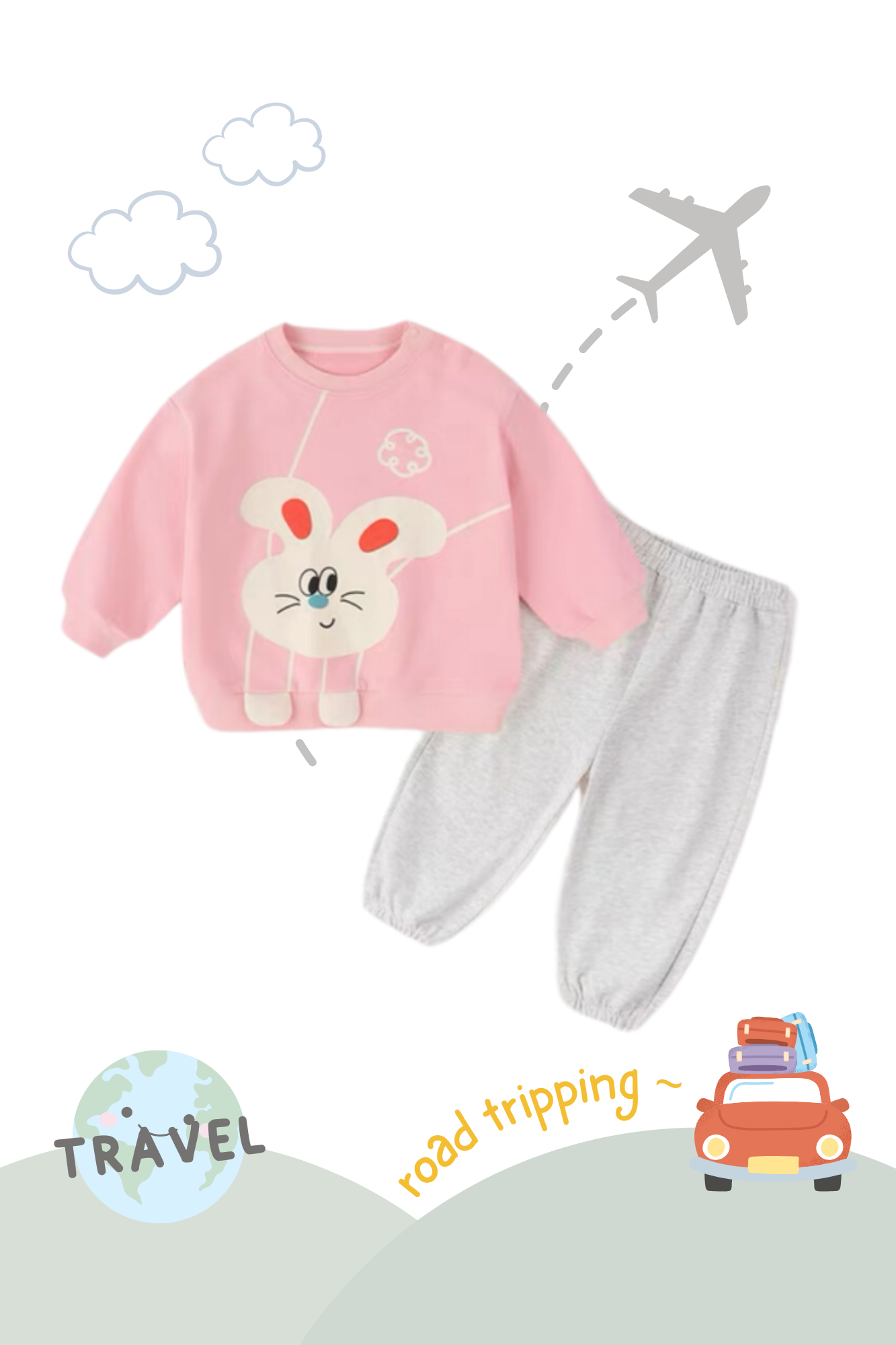 On Adventures Sweater & Pants Set Bunny