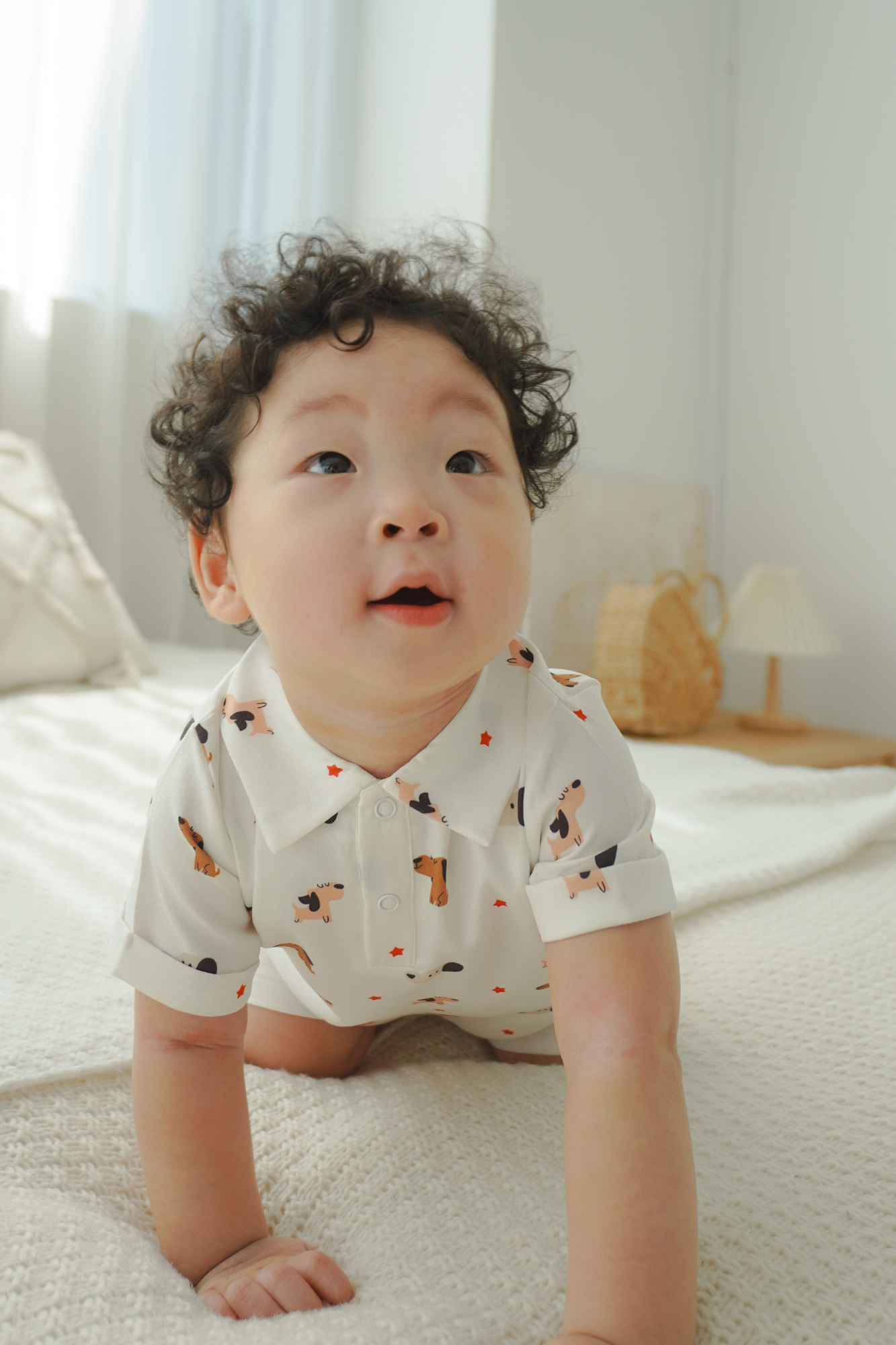 Baby Shirt Romper Playwear Puppy