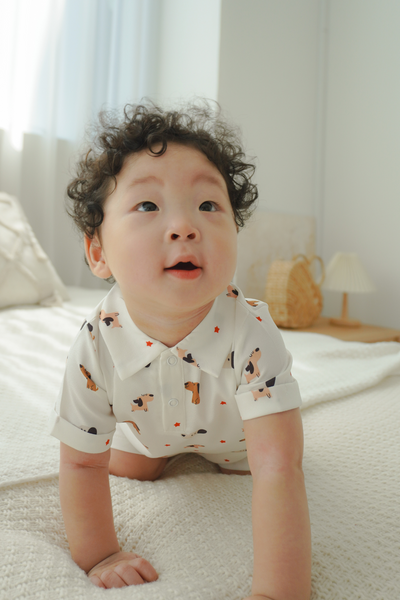 Baby Shirt Romper Playwear Puppy