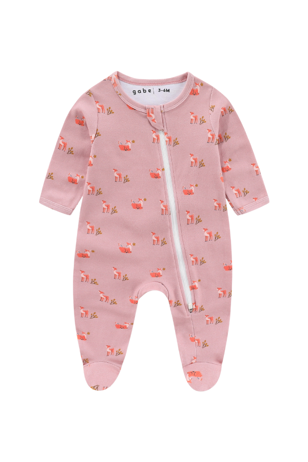 Soft Organic Cotton Sleepsuit Fawn