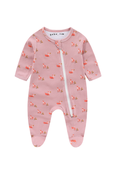 Soft Organic Cotton Sleepsuit Fawn