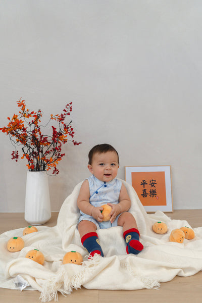 Gentle Harmony Baby Classic Mandarin Baby Cheongsam Playsuit