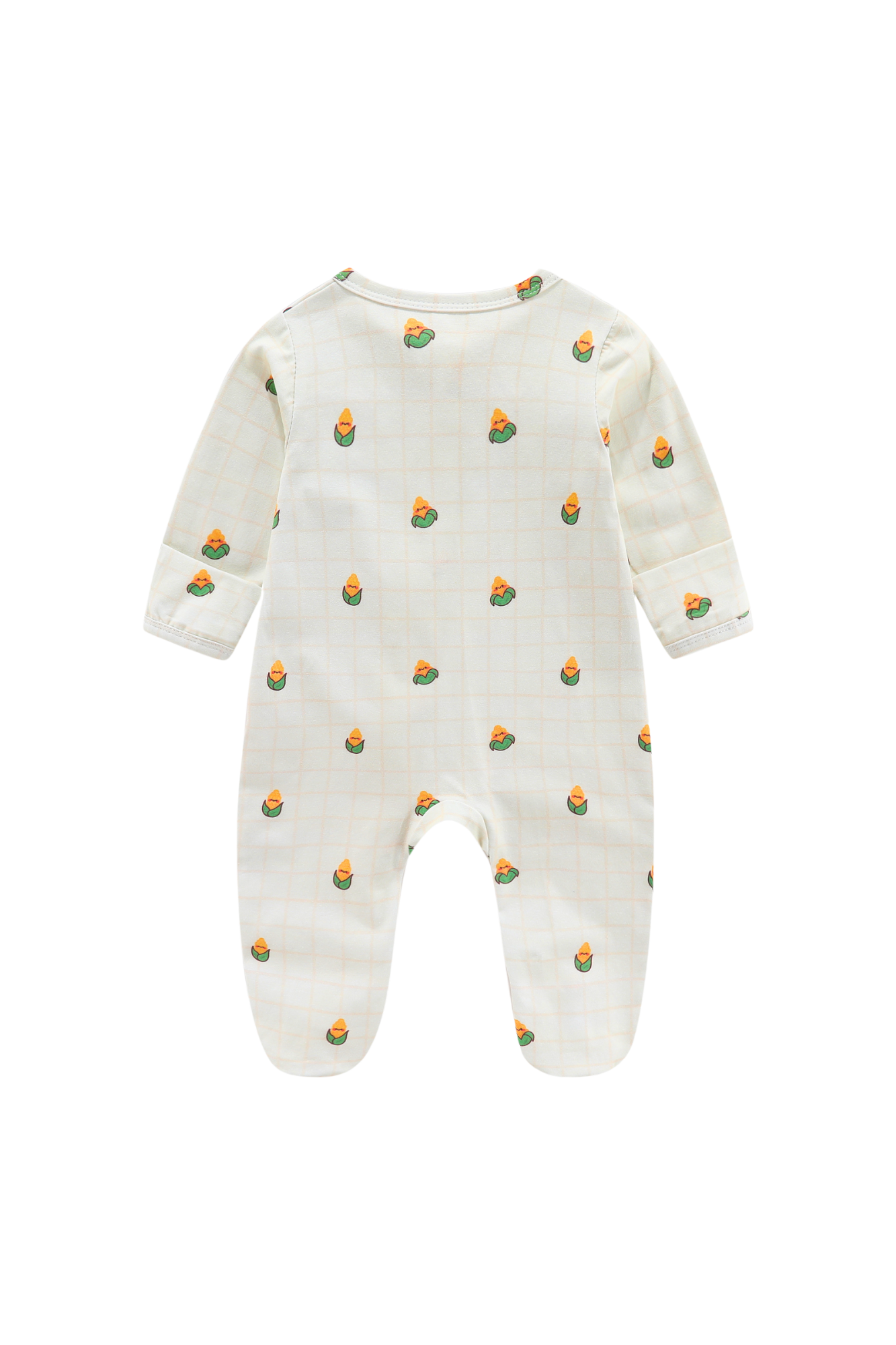 Soft Organic Cotton Sleepsuit Sweet Corn