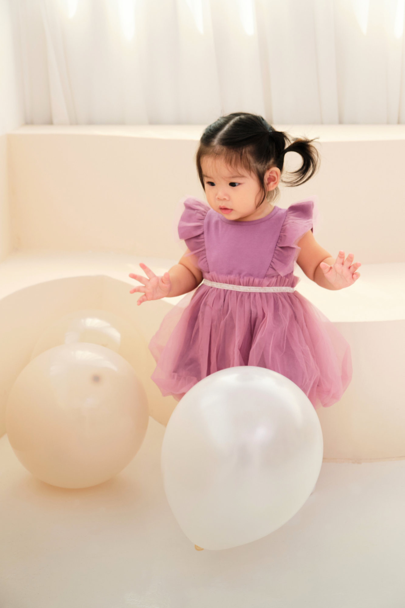 Girl Fairy Tulle Dress in Violet
