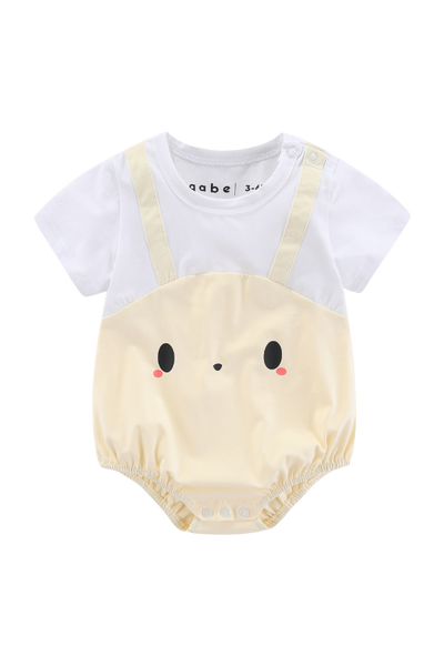 Organic Cotton Playsuit Floppy Ears Bunny