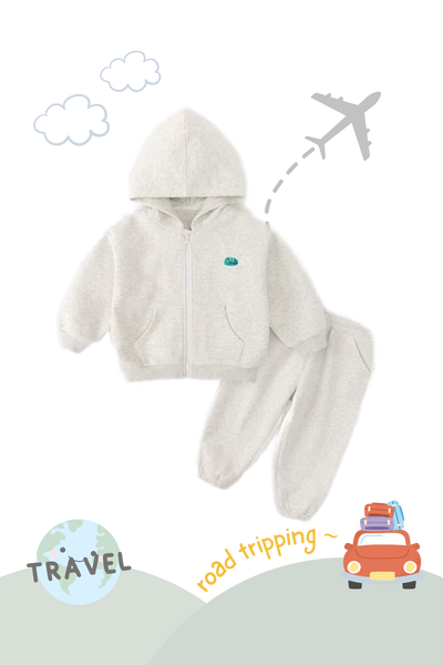 Snuggle Soft Hooded Jacket & Pants Lounge Set Monster Cloudy