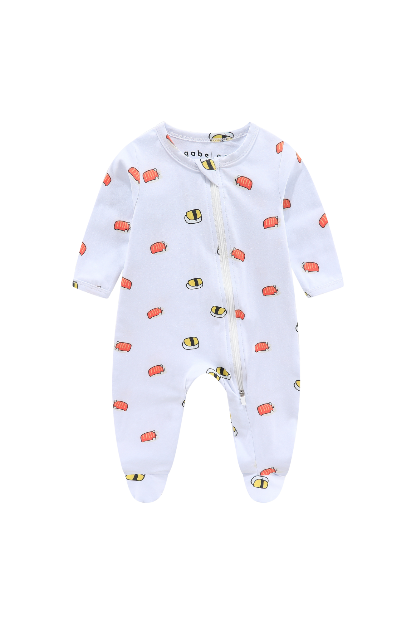 Soft Organic Cotton Sleepsuit Sushi