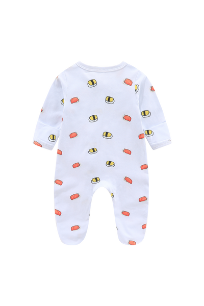 Soft Organic Cotton Sleepsuit Sushi