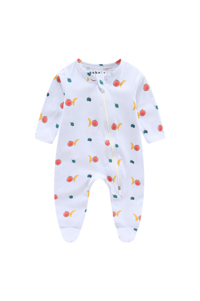 Soft Organic Cotton Sleepsuit Fruity