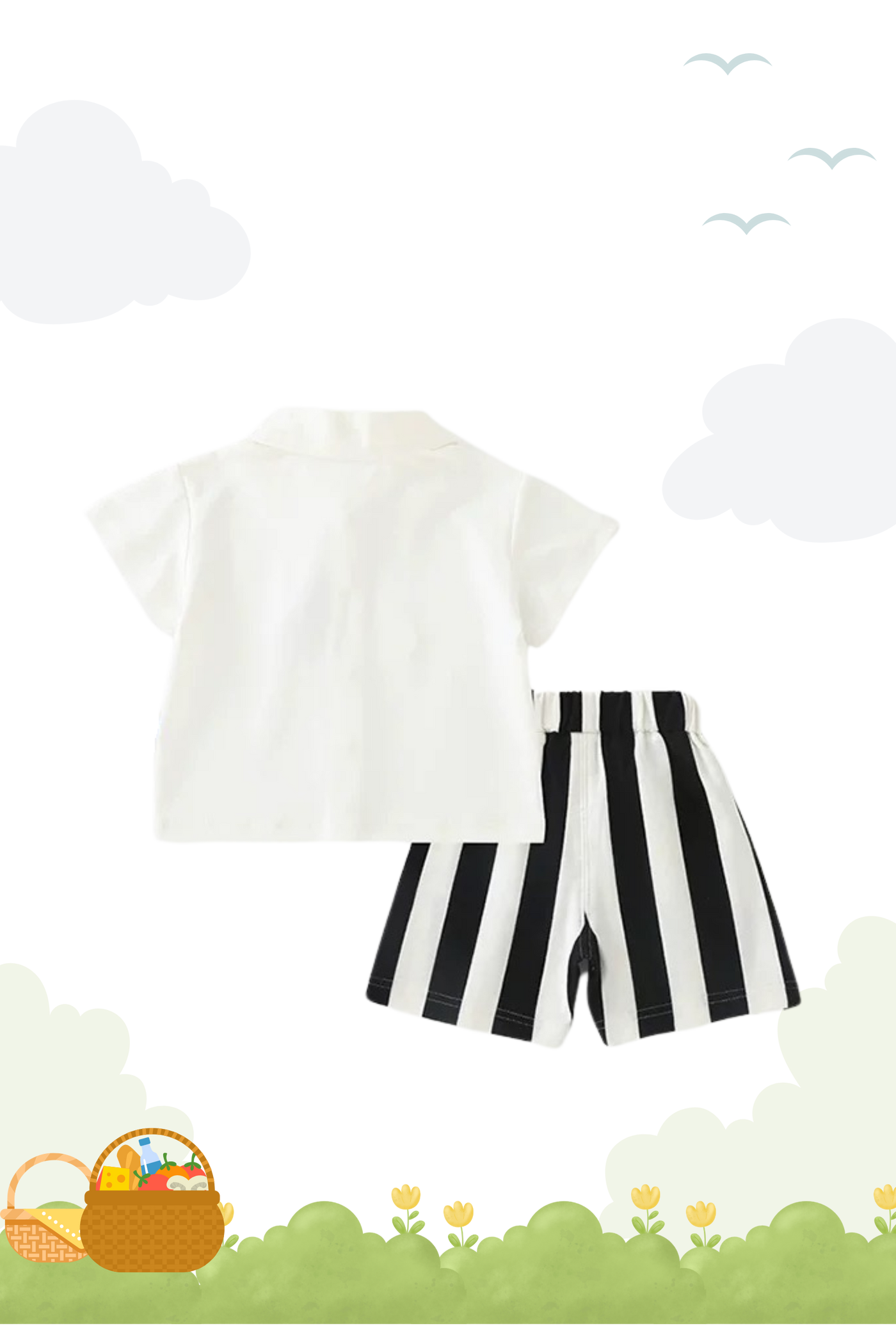Summer Puppy Boys Shirt Set