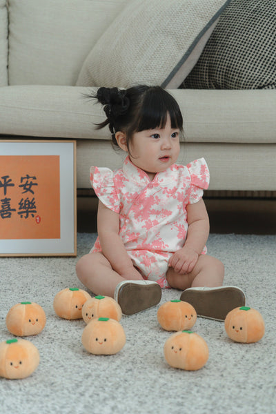 Flourishing Joy Baby Girl Ruffled Sleeves Playsuit