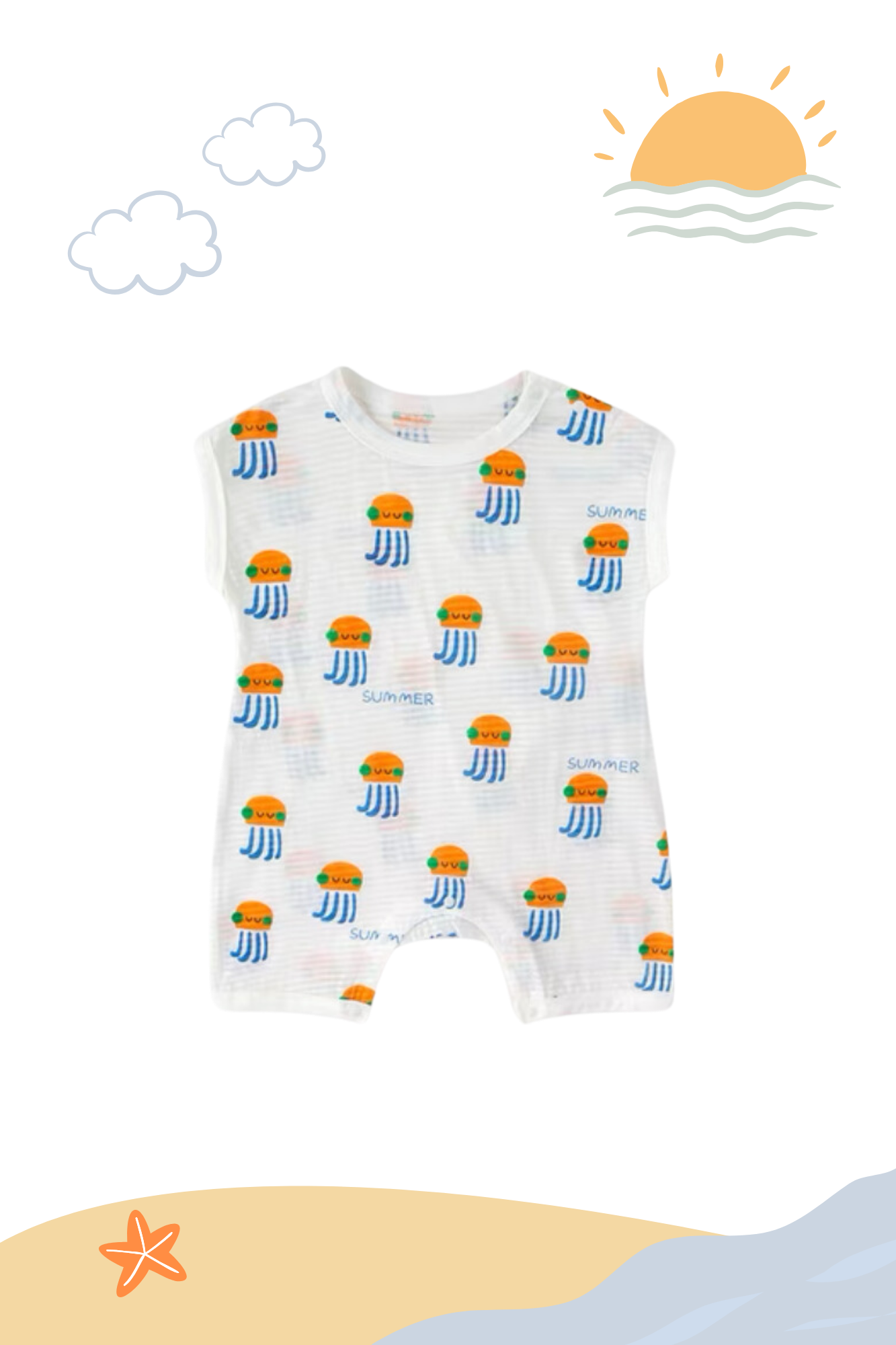 Air Series Summer Playsuit Jelly Fish